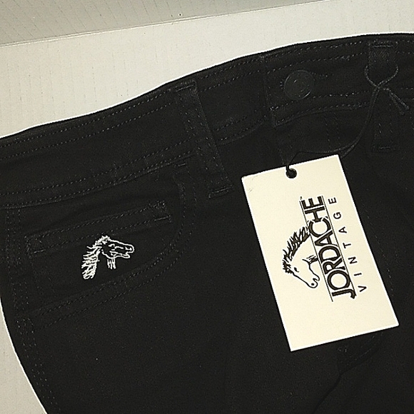 Last Pair☆L@@K☆NWT JORDACHE Vintage "Reese" Black High Slim Bootcut Jeans☆Sz 28 - Picture 14 of 16